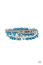 Load image into Gallery viewer, Paparazzi Stacked Style Maker - Blue Bracelet
