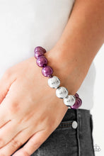 Load image into Gallery viewer, Paparazzi All Dressed UPTOWN - Purple Bracelet
