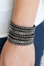 Load image into Gallery viewer, Paparazzi All Hustle And Hairspray - Black Bracelet
