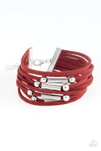Load image into Gallery viewer, Paparazzi Back To Backpacker - Red Bracelet
