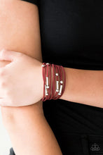 Load image into Gallery viewer, Paparazzi Back To Backpacker - Red Bracelet
