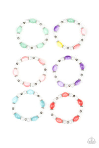 Paparazzi Multi Color Striped Starlet Shimmer Bracelets