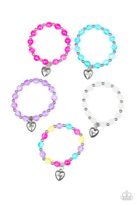 Paparazzi Heart Charm Starlet Shimmer Bracelets
