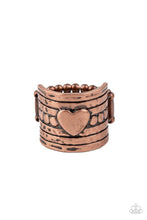 Load image into Gallery viewer, Paparazzi Don’t Lose Heart - Copper Ring
