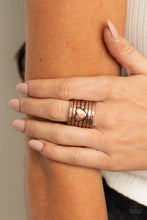 Load image into Gallery viewer, Paparazzi Don’t Lose Heart - Copper Ring
