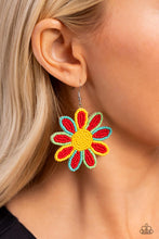 Load image into Gallery viewer, Paparazzi Decorated Daisies - Red Earrings
