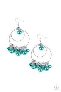 Paparazzi New York Attraction - Green Earrings