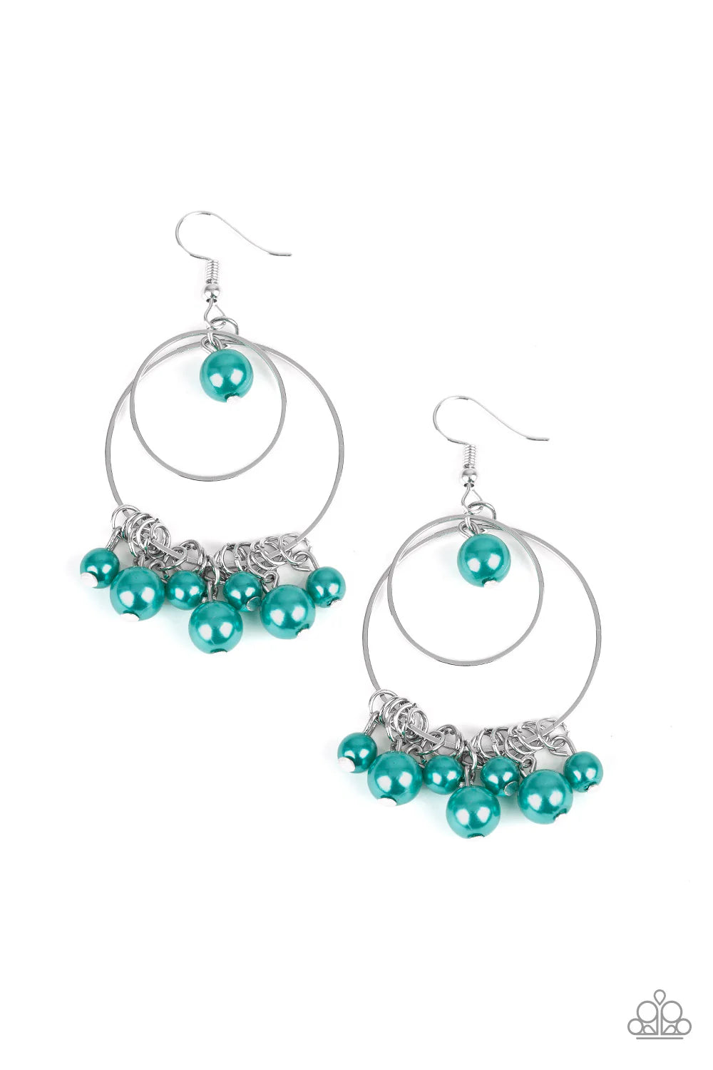 Paparazzi New York Attraction - Green Earrings
