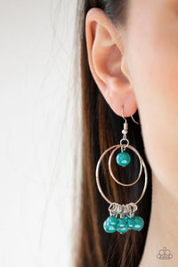 Paparazzi New York Attraction - Green Earrings
