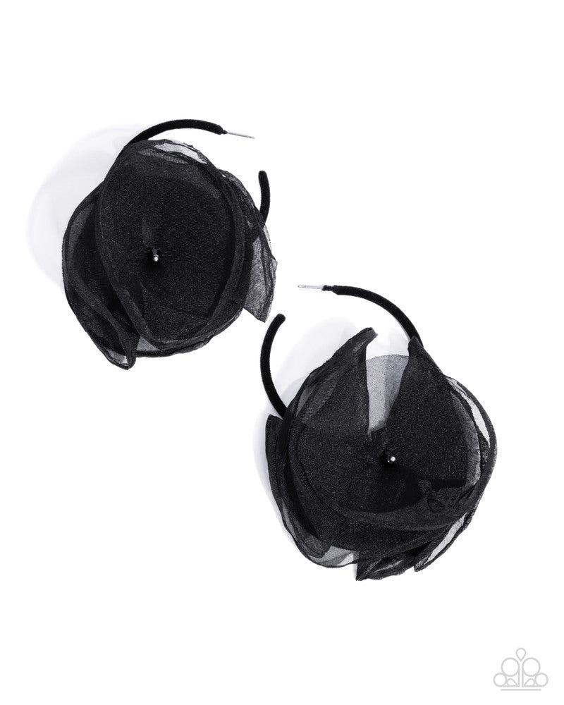 Paparazzi Passionate Promenade - Black Earrings