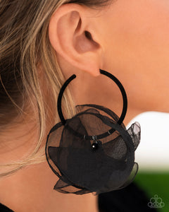 Paparazzi Passionate Promenade - Black Earrings