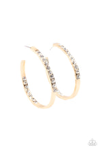 Load image into Gallery viewer, Paparazzi Borderline Brilliance - Gold Earrings
