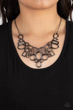 Load image into Gallery viewer, Paparazzi Geometric Grit - Black Necklace
