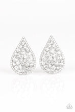 Load image into Gallery viewer, Paparazzi Reign-Storm - White Earrings
