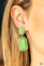 Load image into Gallery viewer, Paparazzi Meet Me At The Plaza - Green Earrings
