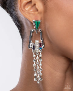 Paparazzi Ravishing Reputation - Green Earrings