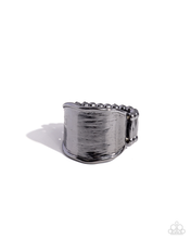 Load image into Gallery viewer, Paparazzi Too Little Too SLATE - Black Ring

