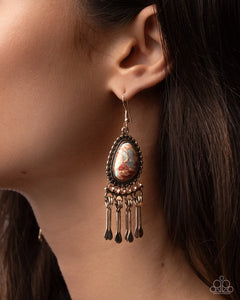 Paparazzi Swirled Sashsy - Multi Earrings