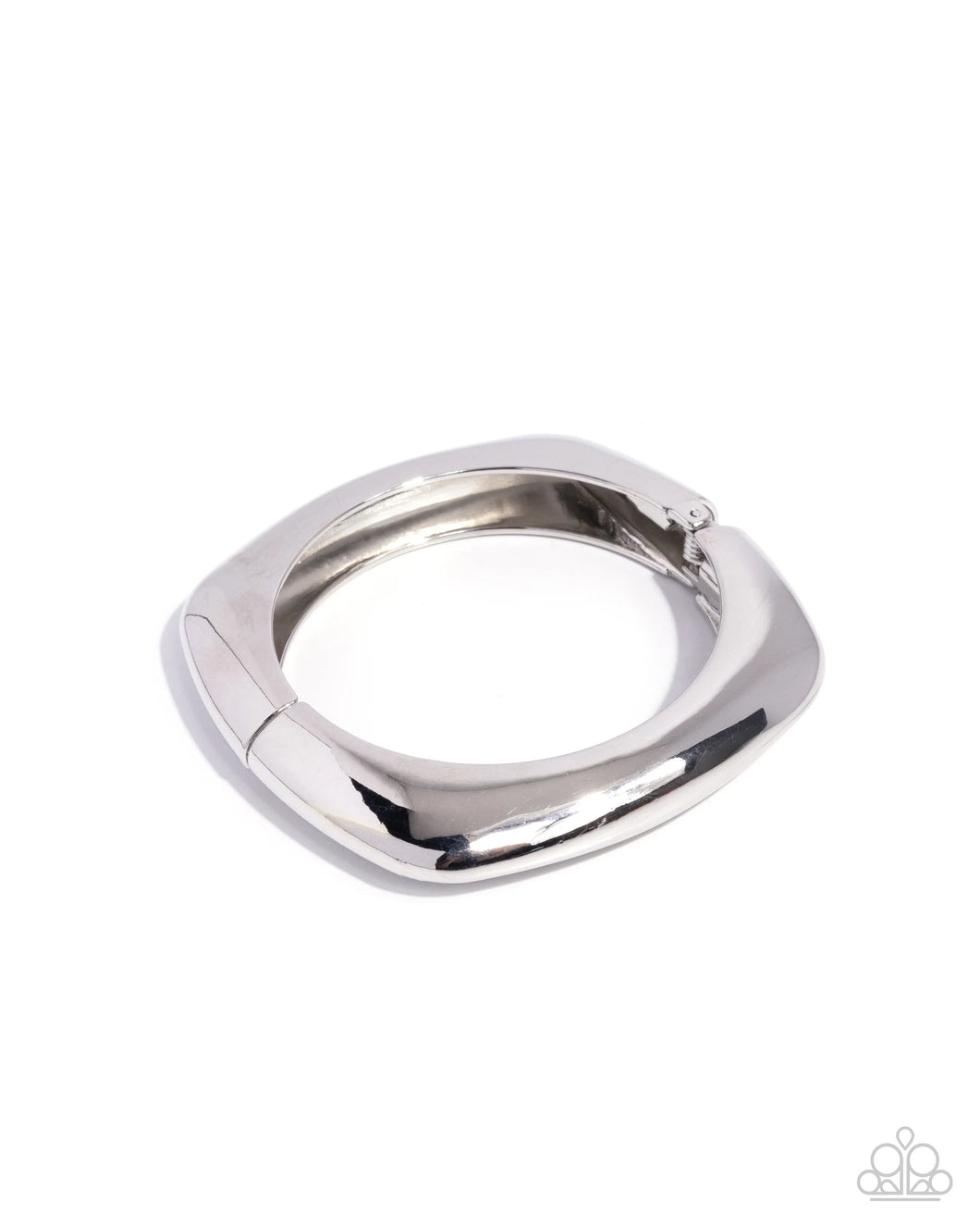 Paparazzi Rounded Reflection - Silver Bracelet