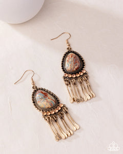 Paparazzi Swirled Sashsy - Multi Earrings