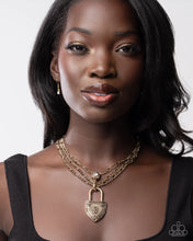 Load image into Gallery viewer, Paparazzi LOCK Show - Gold Necklace
