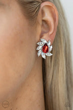 Load image into Gallery viewer, Paparazzi Sophisticated Swirl - Red Earrings
