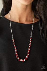 Paparazzi Stratosphere Sparkle - Red Necklace