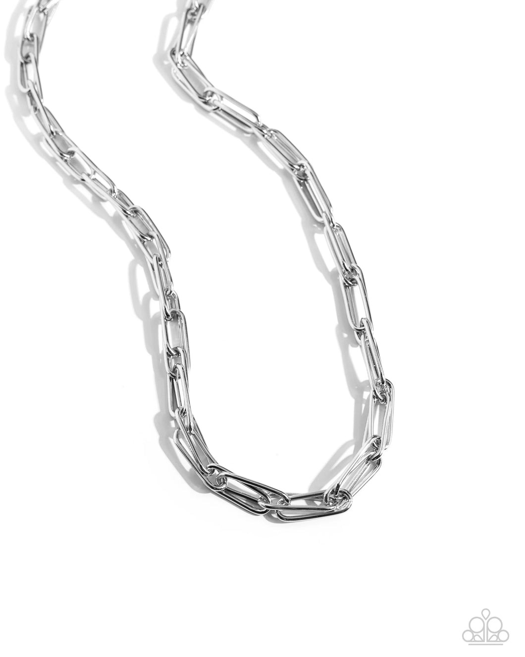 Paparazzi Paperclip Power - Silver Necklace