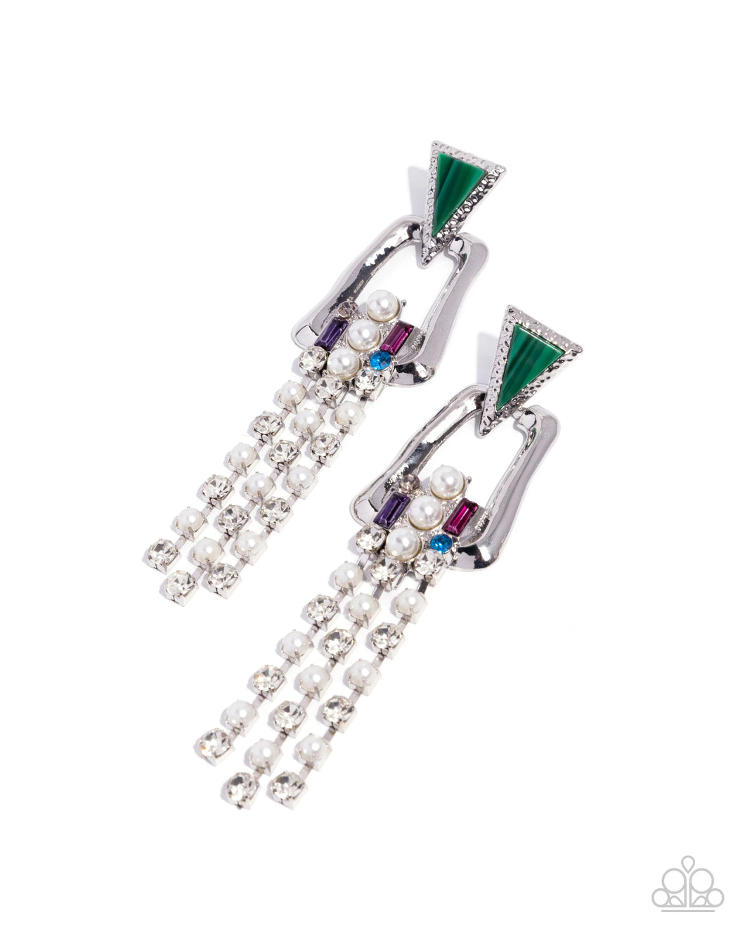 Paparazzi Ravishing Reputation - Green Earrings