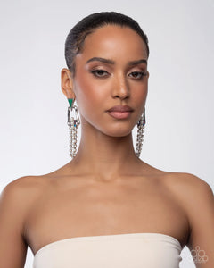 Paparazzi Ravishing Reputation - Green Earrings
