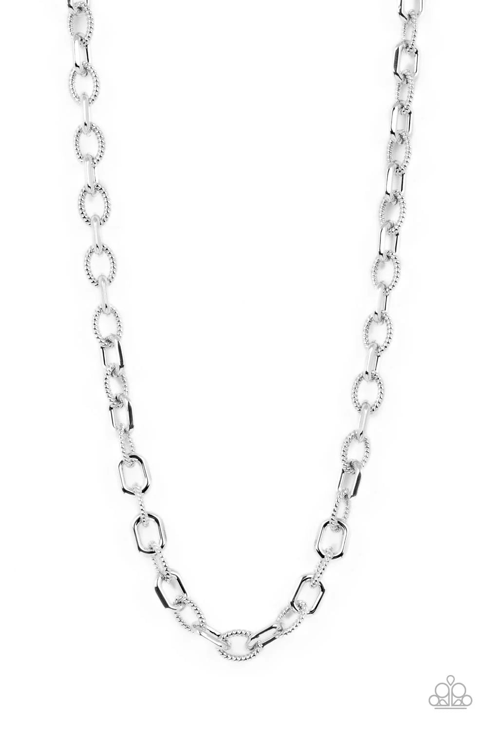 Paparazzi Modern Motörhead - Silver Necklace