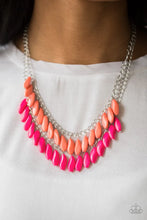 Load image into Gallery viewer, Paparazzi Beaded Boardwalk - Pink Necklace

