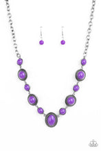 Load image into Gallery viewer, Paparazzi Voyager Vibes - Purple Necklace
