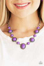 Load image into Gallery viewer, Paparazzi Voyager Vibes - Purple Necklace
