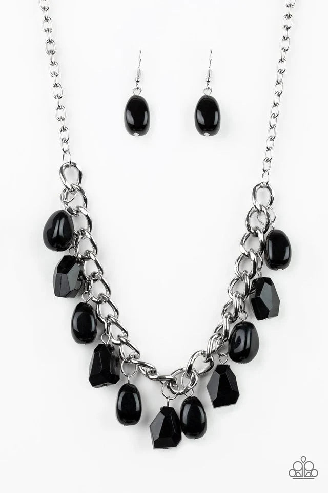 Paparazzi Take The Color Wheel - Black Necklace