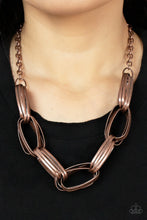 Load image into Gallery viewer, Paparazzi Fiercely Flexing - Copper Necklace

