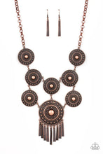 Load image into Gallery viewer, Paparazzi Modern Medalist - Copper Necklace
