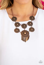 Load image into Gallery viewer, Paparazzi Modern Medalist - Copper Necklace
