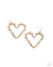 Load image into Gallery viewer, Paparazzi HEART Of Your World - Gold Earrings

