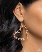 Load image into Gallery viewer, Paparazzi HEART Of Your World - Gold Earrings
