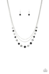 Paparazzi Tour De Demure - Black Necklace