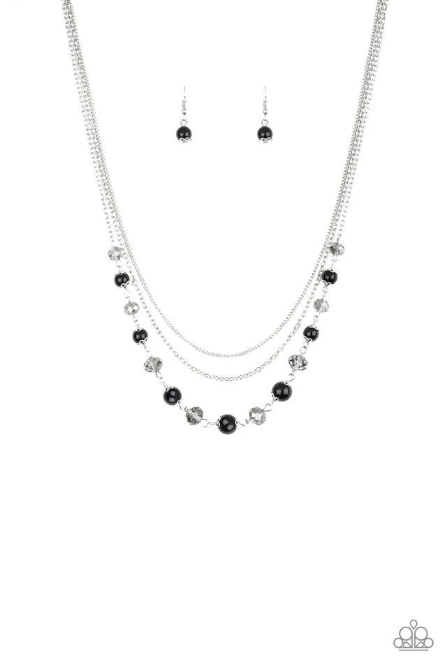 Paparazzi Tour De Demure - Black Necklace