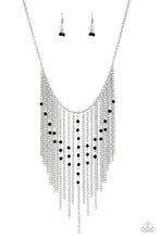Load image into Gallery viewer, Paparazzi First Class Fringe - Black Necklace
