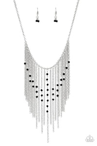 Paparazzi First Class Fringe - Black Necklace