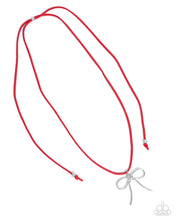 Load image into Gallery viewer, Paparazzi Bolo Bow - Red Necklace
