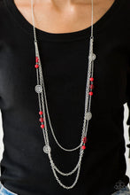 Load image into Gallery viewer, Paparazzi Pretty POP-Tastic - Red Necklace
