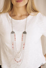 Load image into Gallery viewer, Paparazzi Pharaoh Finesse - Red Necklace
