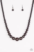 Load image into Gallery viewer, Paparazzi Party Pearls - Black Necklace
