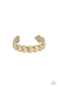 Paparazzi Hearts Galore - Brass Bracelet