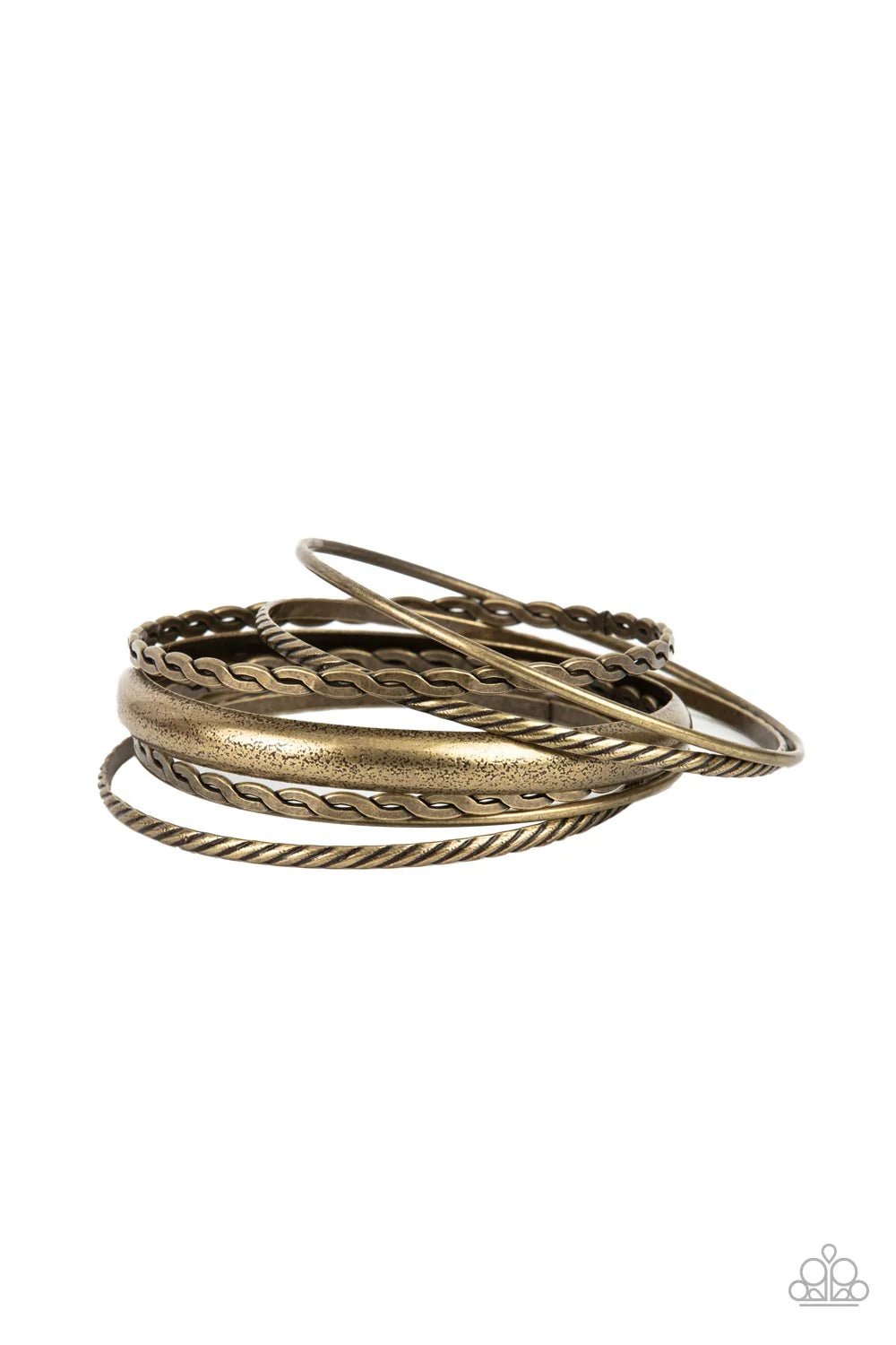 Paparazzi Trophy Texture - Brass Bracelet